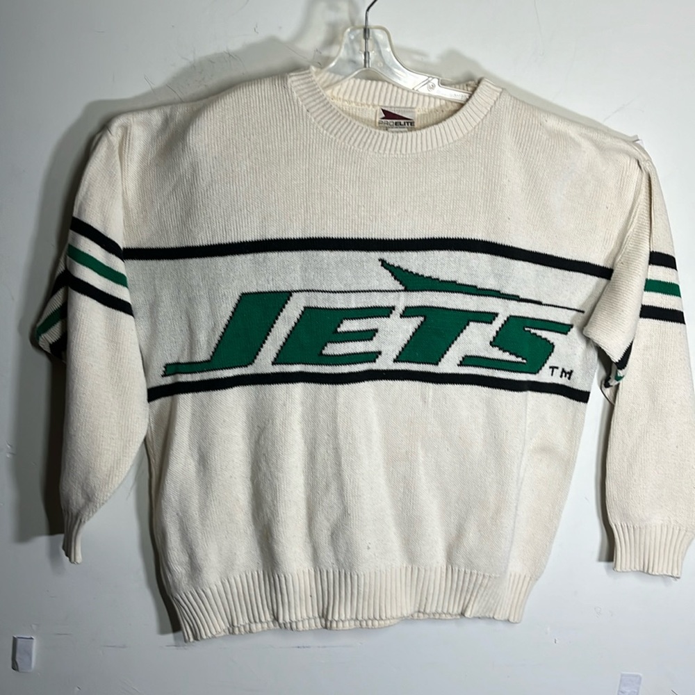 Jets NFL USA Made Vintage XL Cotton Sweater